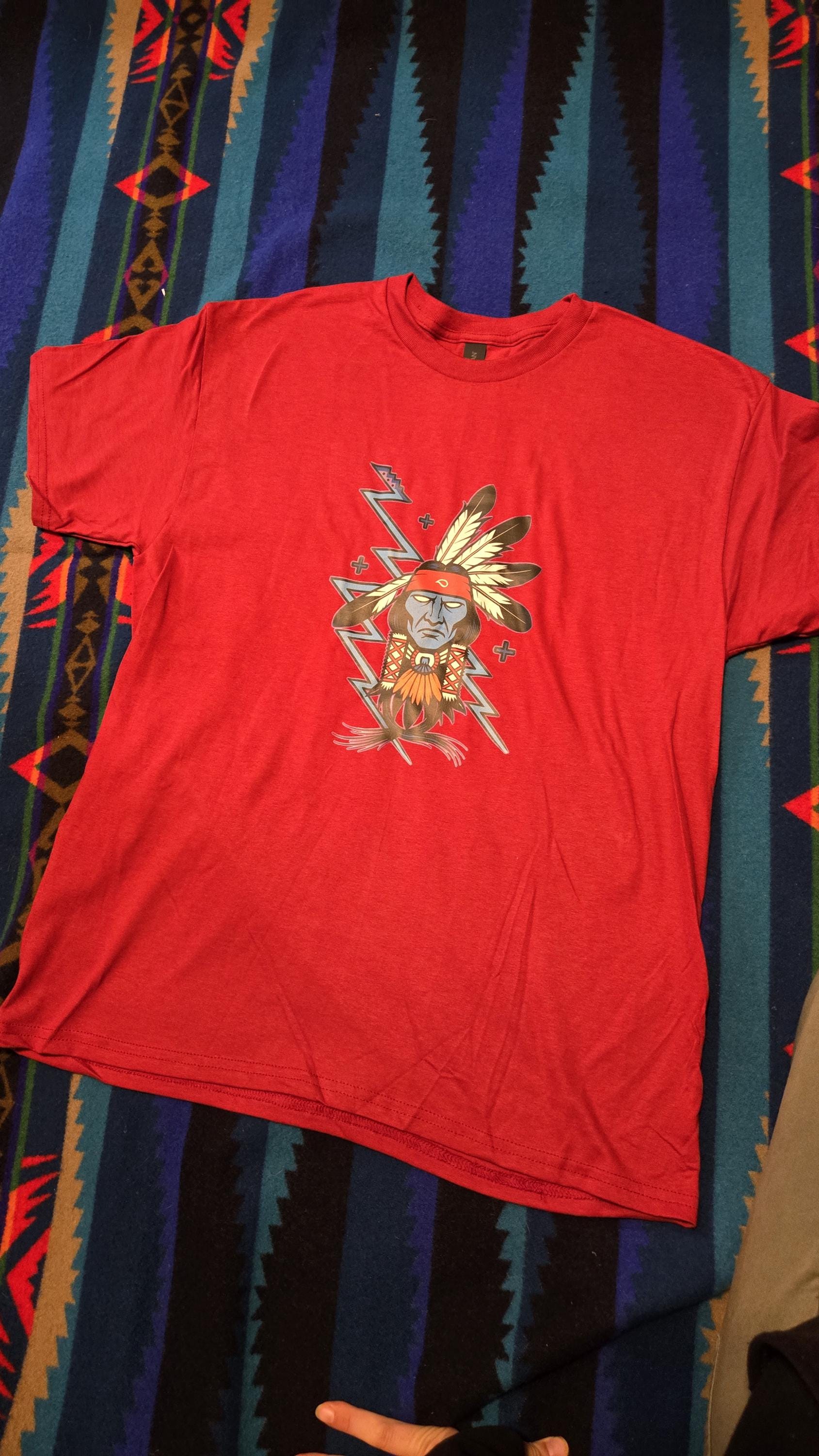 Native Warrior Tee - Native American, Tribal, Indigenous, Original Design by Klamath Modoc Artist