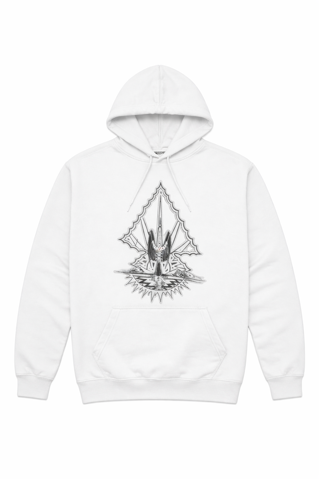 Classic Waterbird Hoodie - NAC, Indigenous, Tribal Design, Native American Church, Peyote Symbolism,  Oversized Sweatshirt