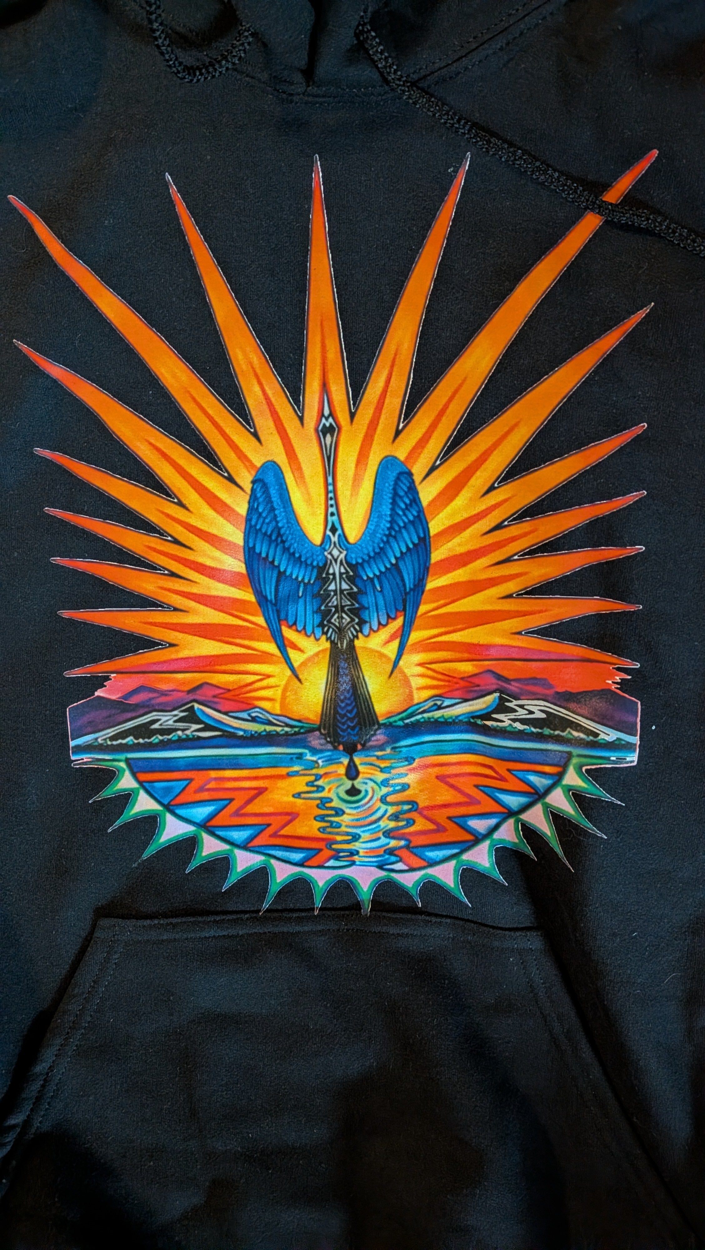 Prisma Waterbird Hoodie - Native American Wearable Art