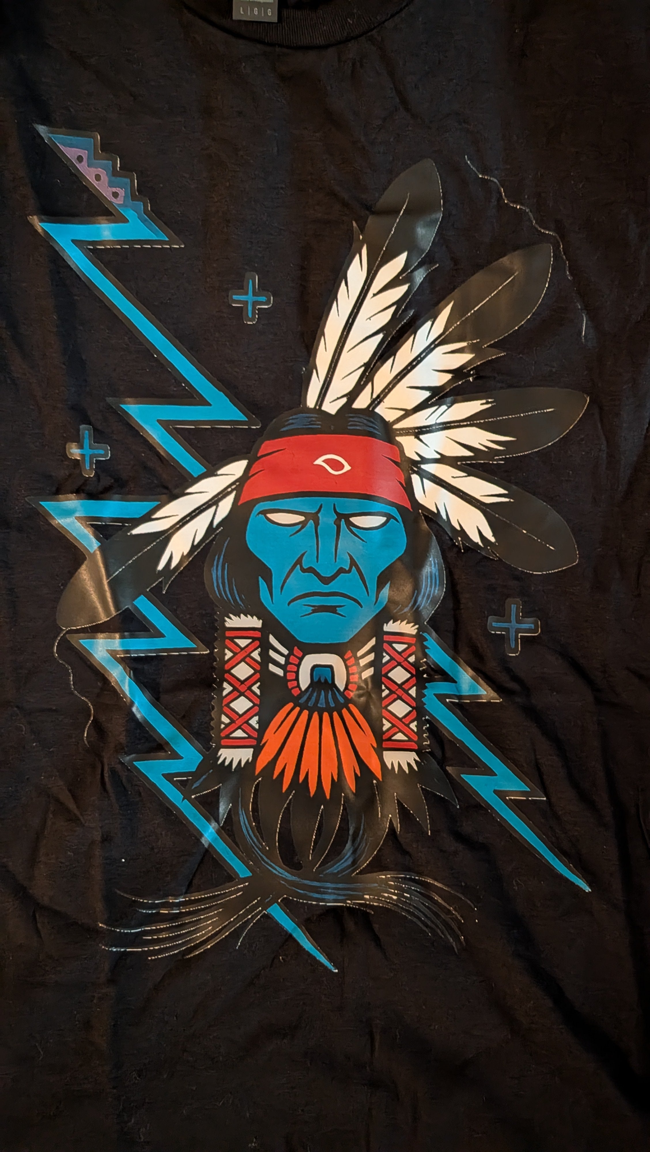 Native Warrior Tee - Native American, Tribal, Indigenous, Original Design by Klamath Modoc Artist