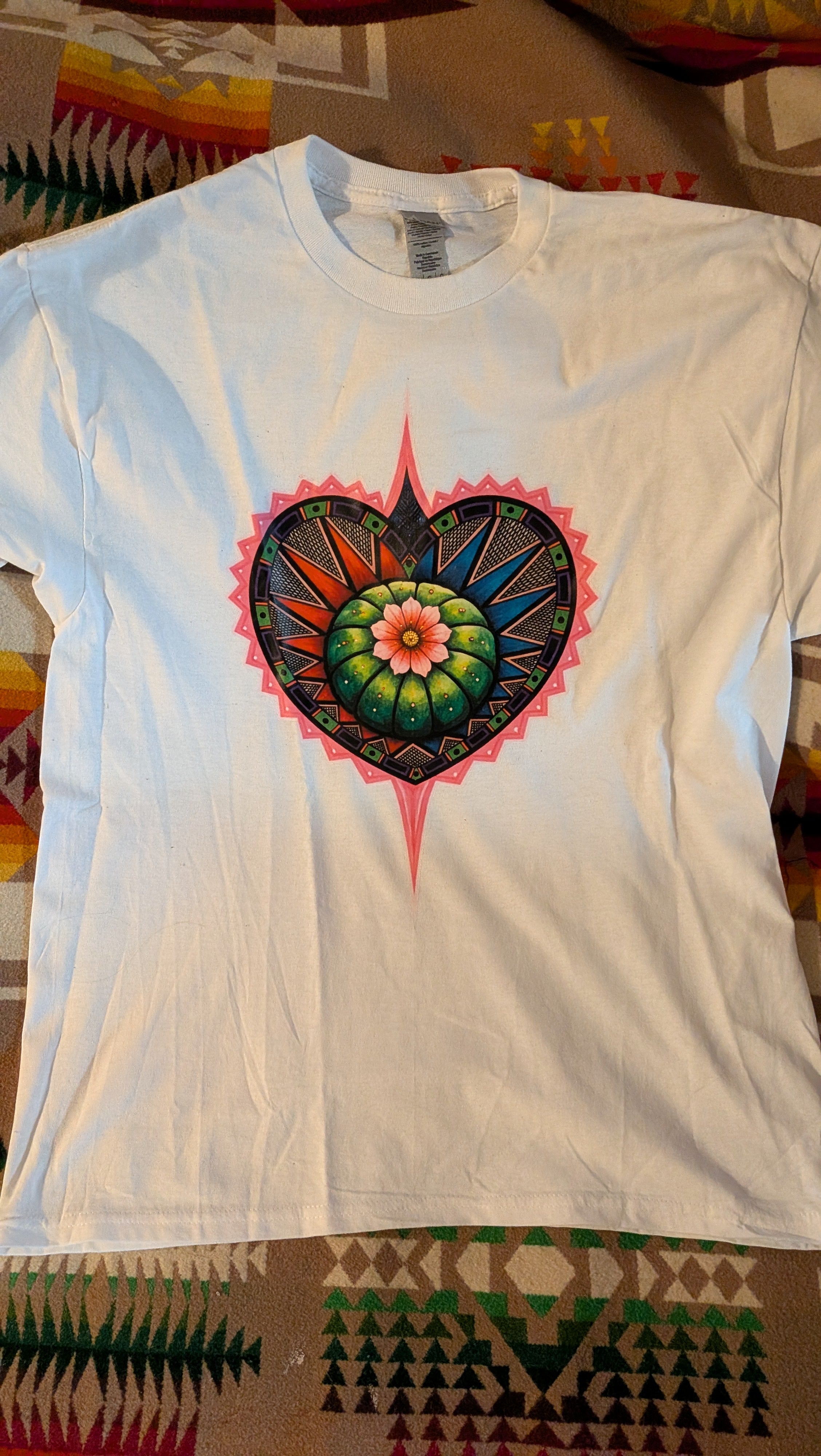 Next Gen Peyote Heart Tee - Native American Church, Indigenous Design