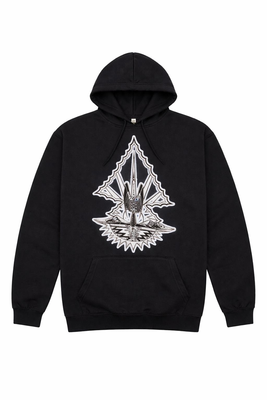 Classic Waterbird Hoodie - NAC, Indigenous, Tribal Design, Native American Church, Peyote Symbolism,  Oversized Sweatshirt